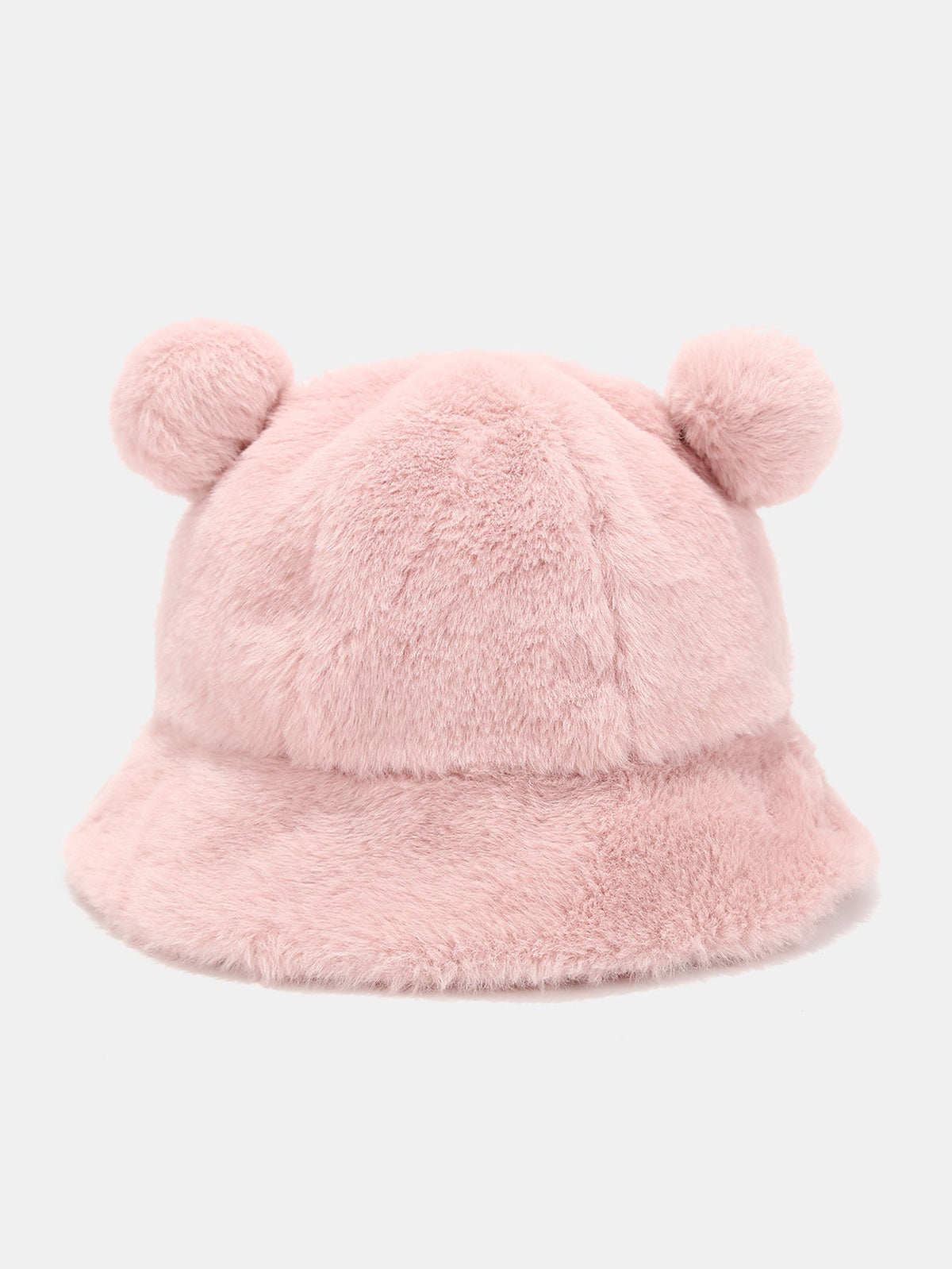 Bear Ear Faux Fur Winter Bucket Hat