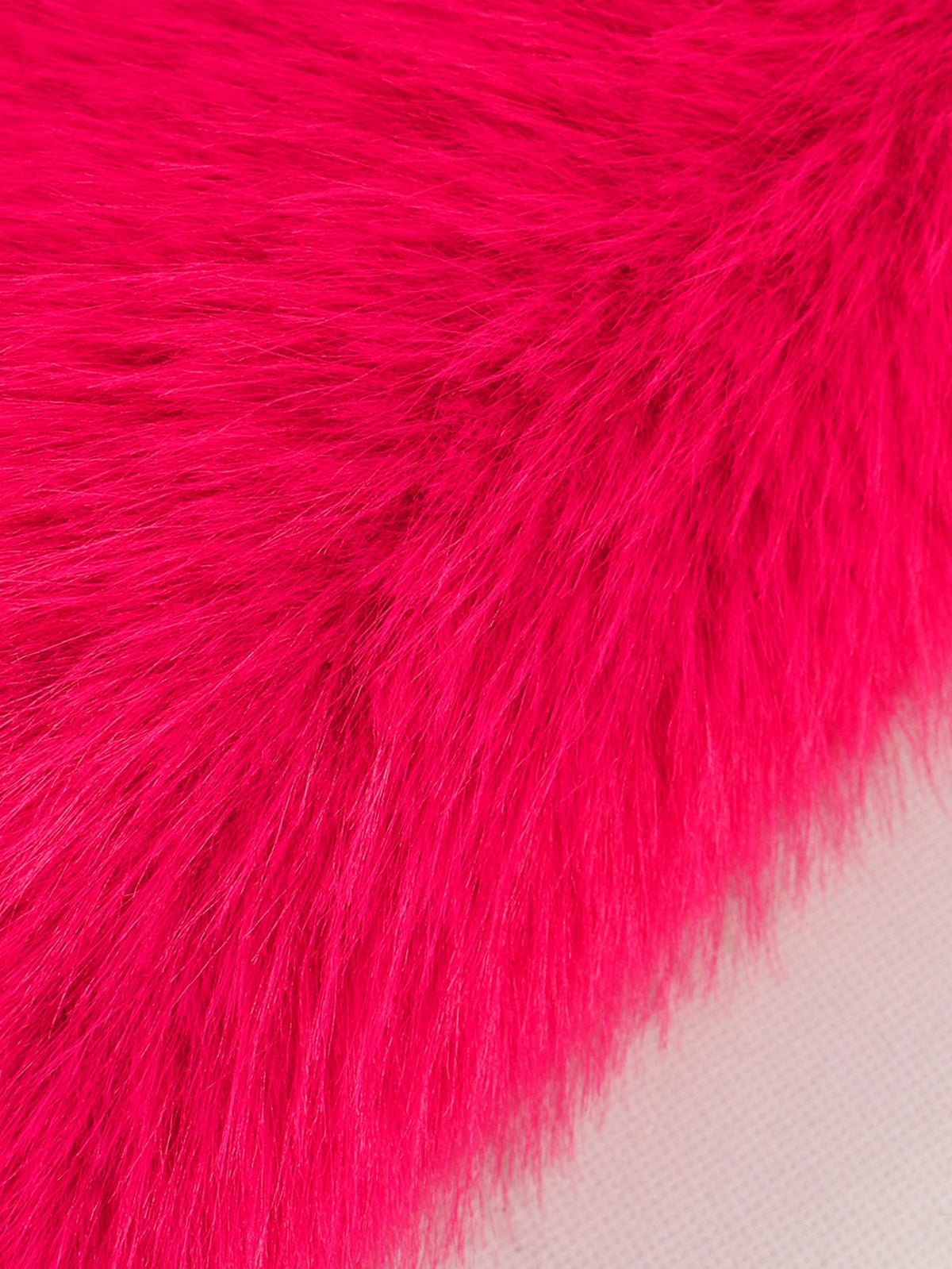 Two-Tone Faux Fur Longline Coat