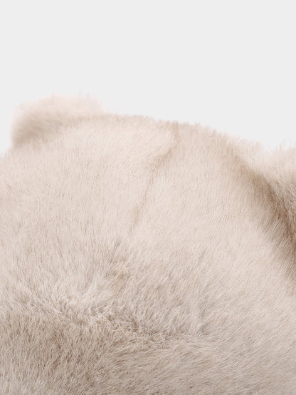 Faux Fur Cat Ear & Tail Winter Hat