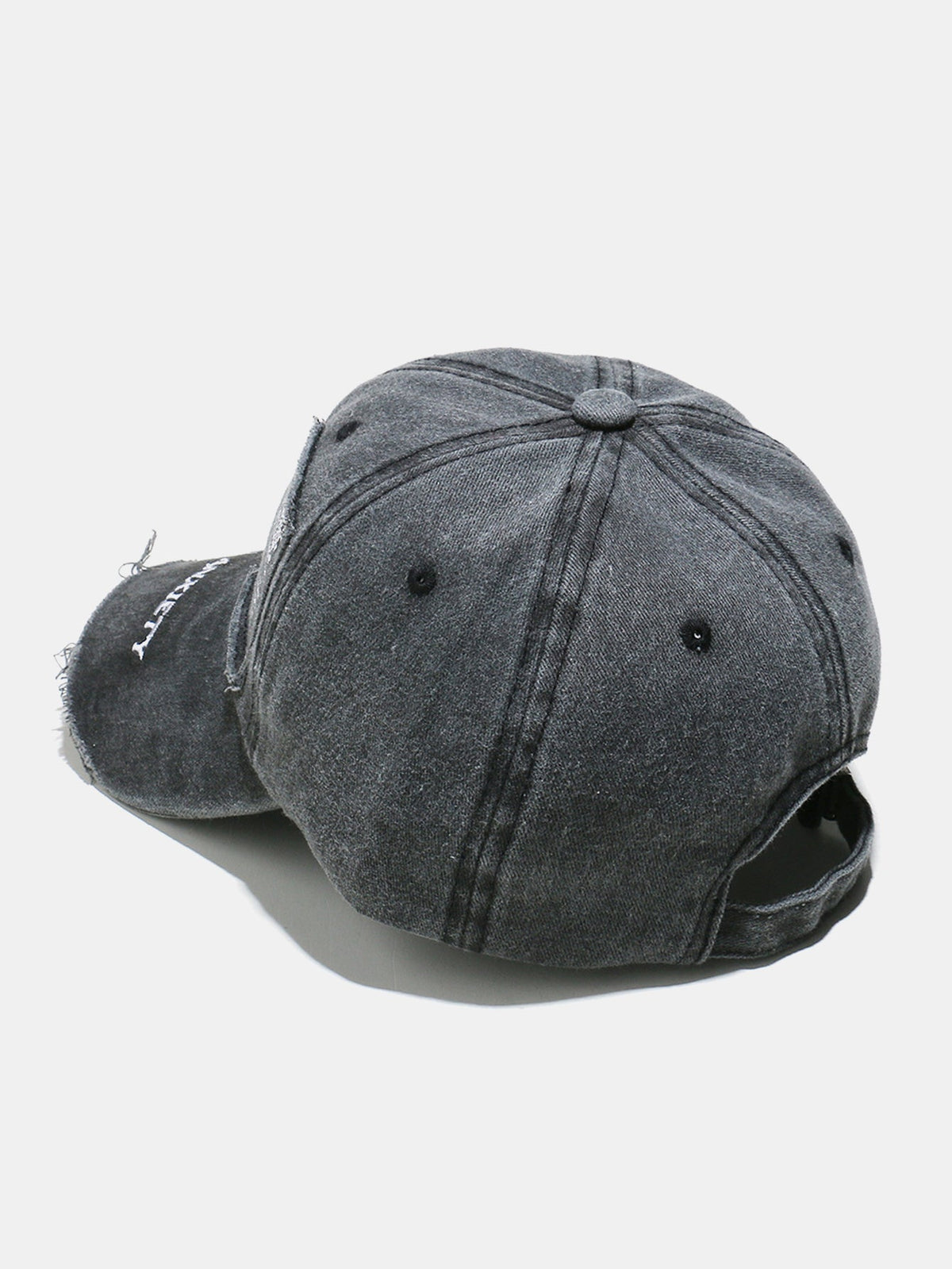 Embroidered Patch Washed Distressed Baseball Cap