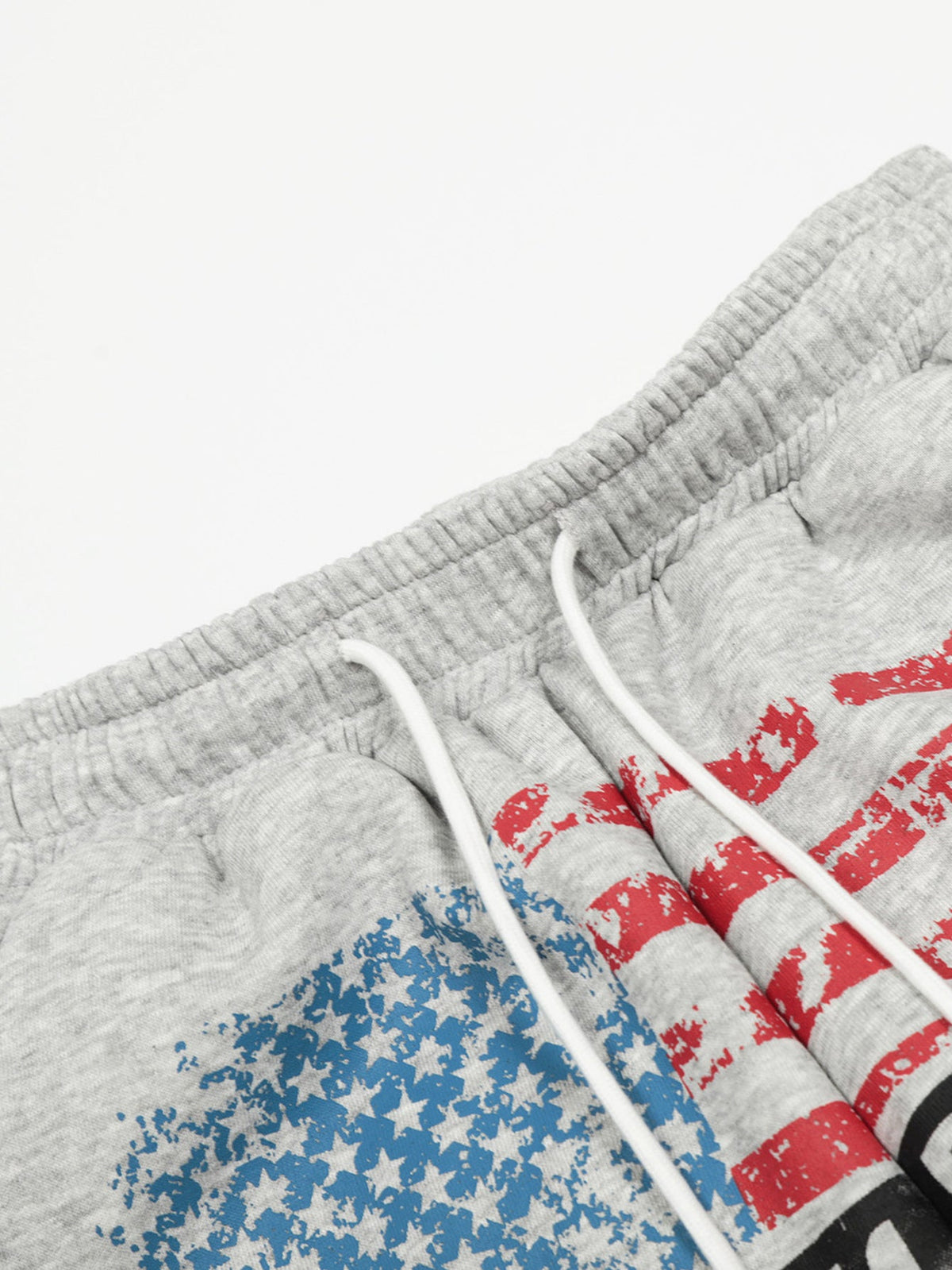 American Flag Print Wide Leg Sweatpants
