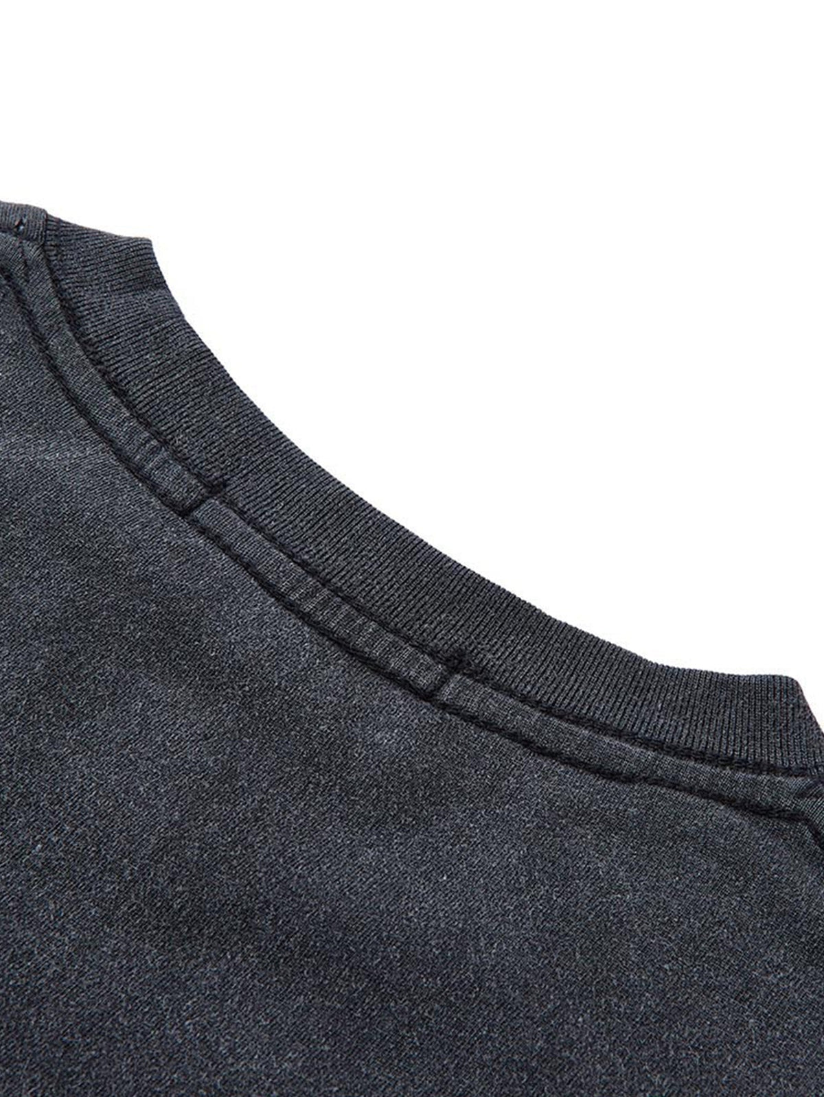 Vintage Washed Star Print Long Sleeve T-Shirt