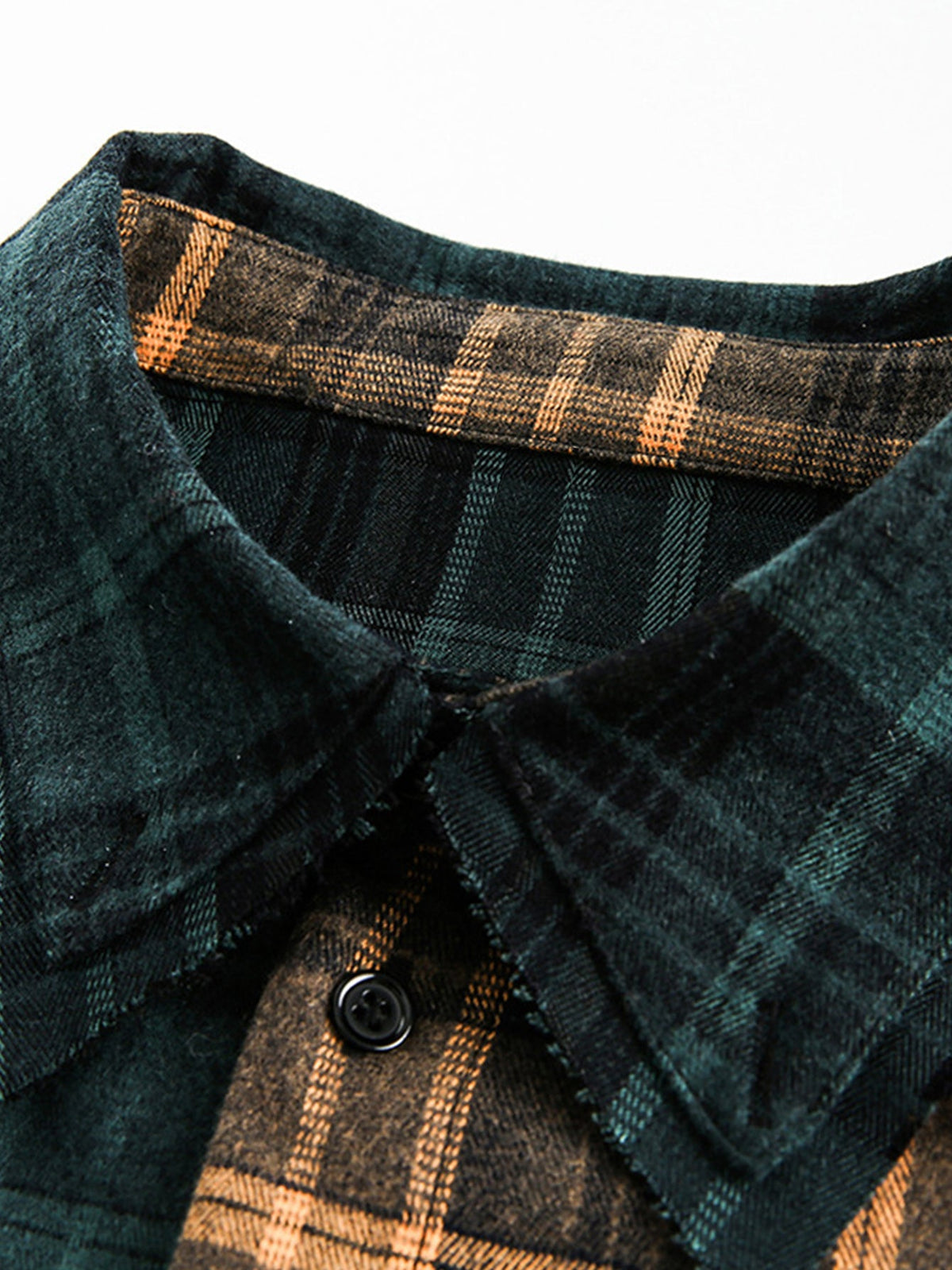 Patchwork Plaid Long Sleeve Shirt