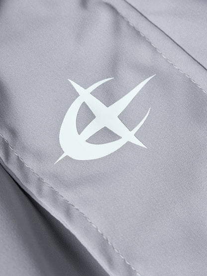 Colour Block Hooded Windbreaker Jacket