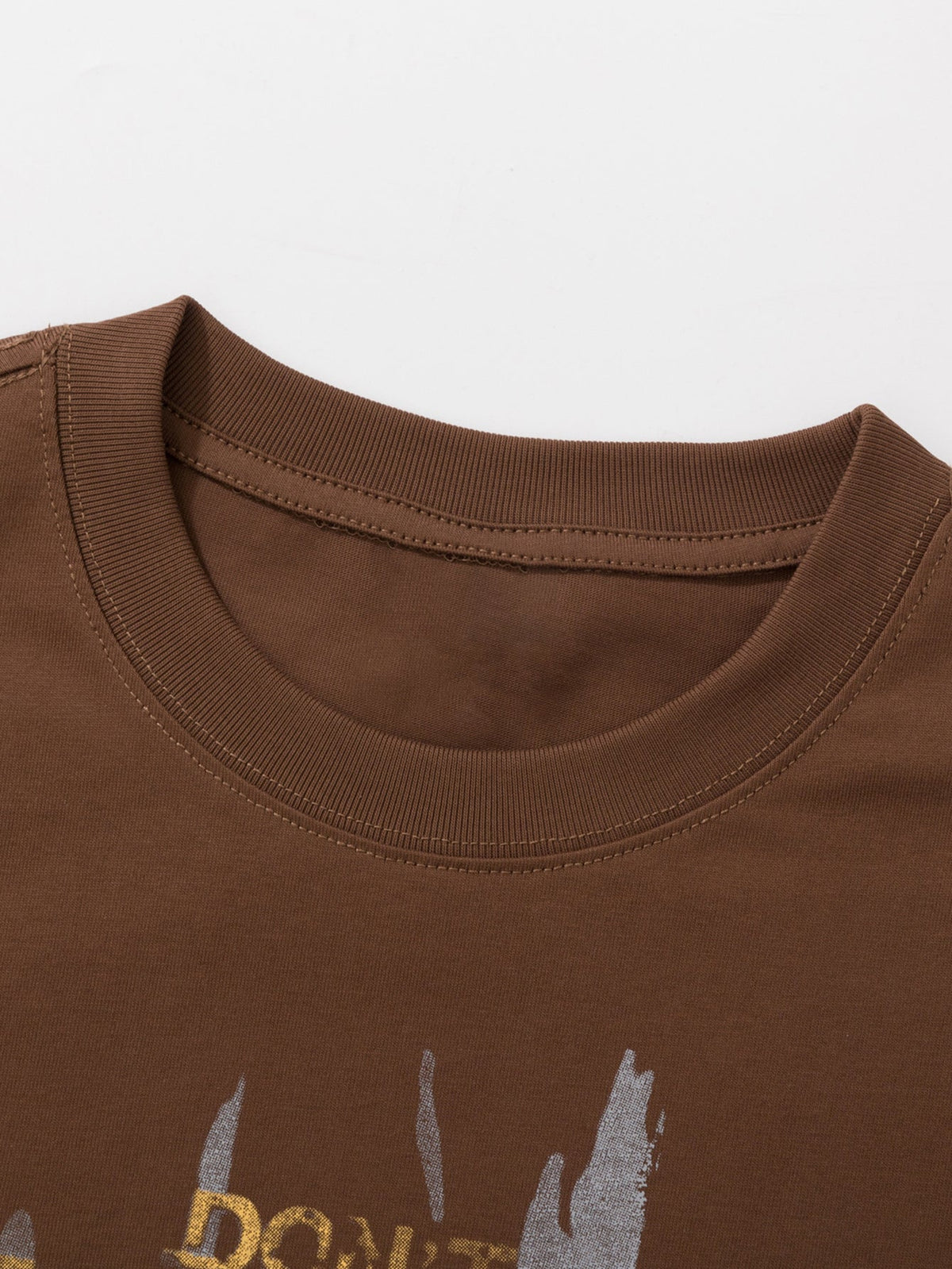 Vintage Layered Print Long Sleeve T-Shirt