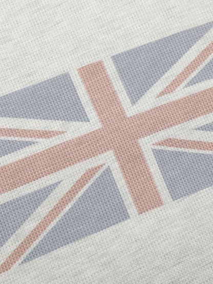 Vintage Union Jack Print Waffle Long Sleeve T-Shirt