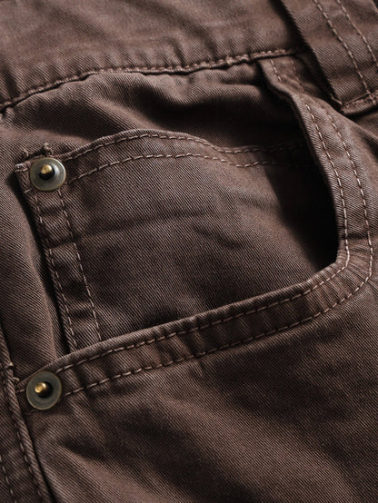 Vintage Washed Barrel Leg Cargo Trousers