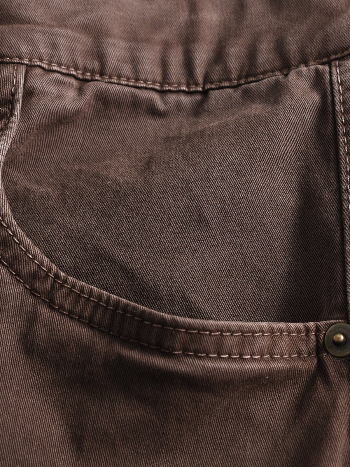 Vintage Washed Barrel Leg Cargo Trousers