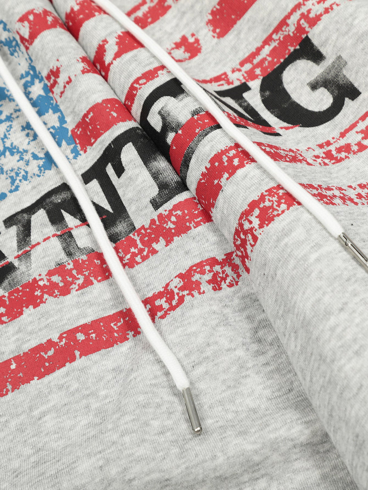 American Flag Print Wide Leg Sweatpants