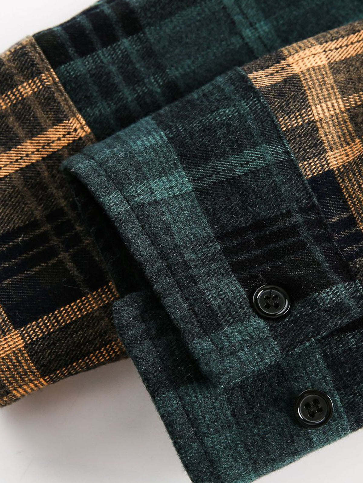 Patchwork Plaid Long Sleeve Shirt