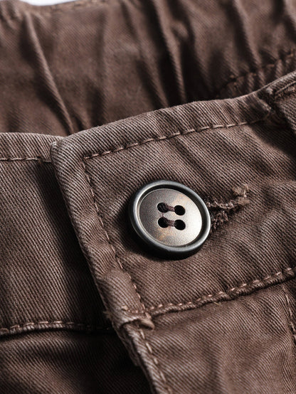 Vintage Washed Barrel Leg Cargo Trousers