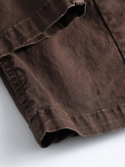 Vintage Washed Barrel Leg Cargo Trousers