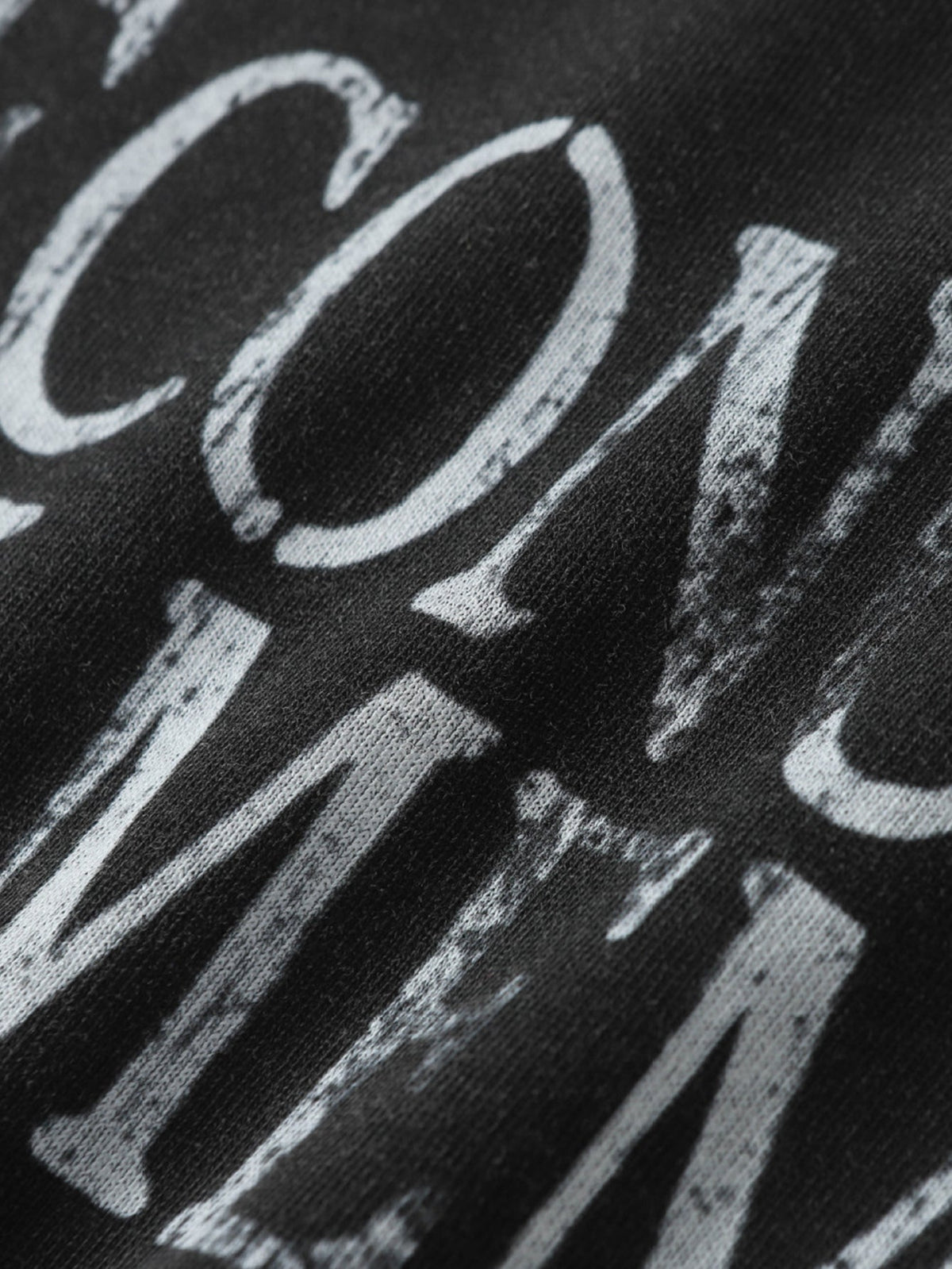 Camiseta 2 em 1 com Estampa de Slogan e Efeito Desgastado