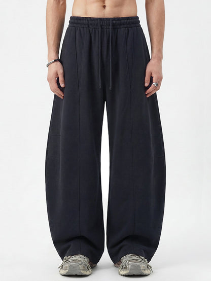 Seam Detail Barrel Leg Sweatpants
