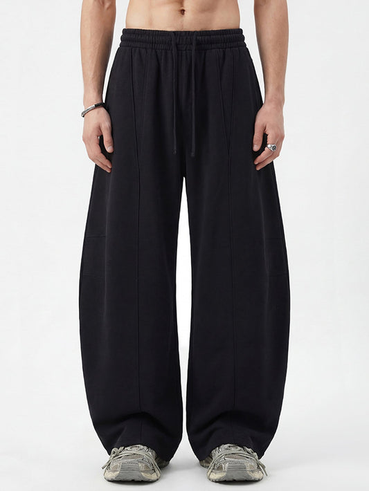 Seam Detail Barrel Leg Sweatpants