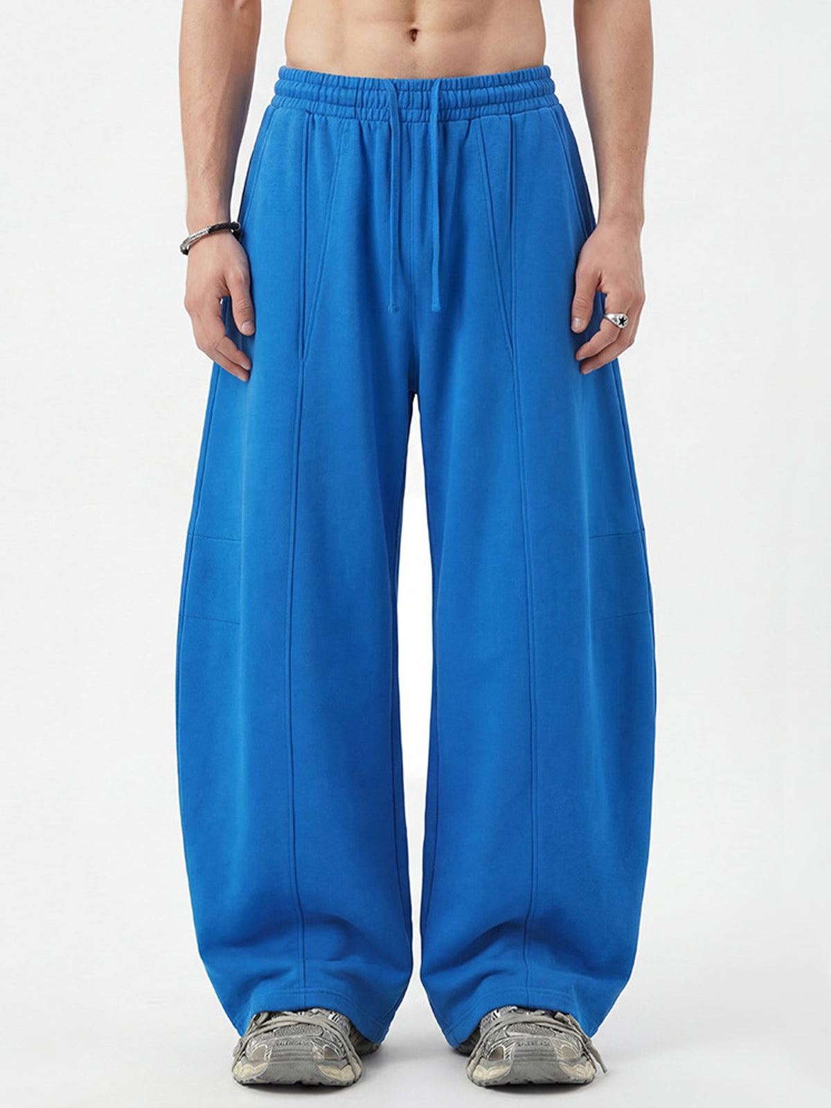 Seam Detail Barrel Leg Sweatpants