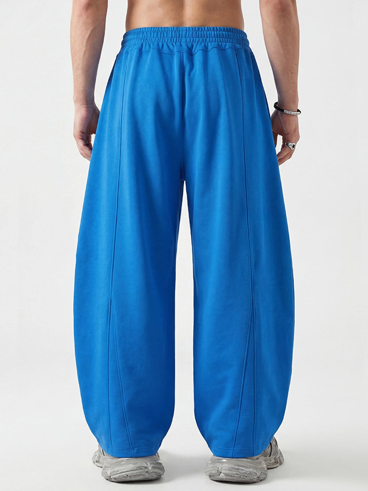 Seam Detail Barrel Leg Sweatpants