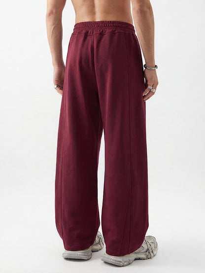 Seam Detail Barrel Leg Sweatpants