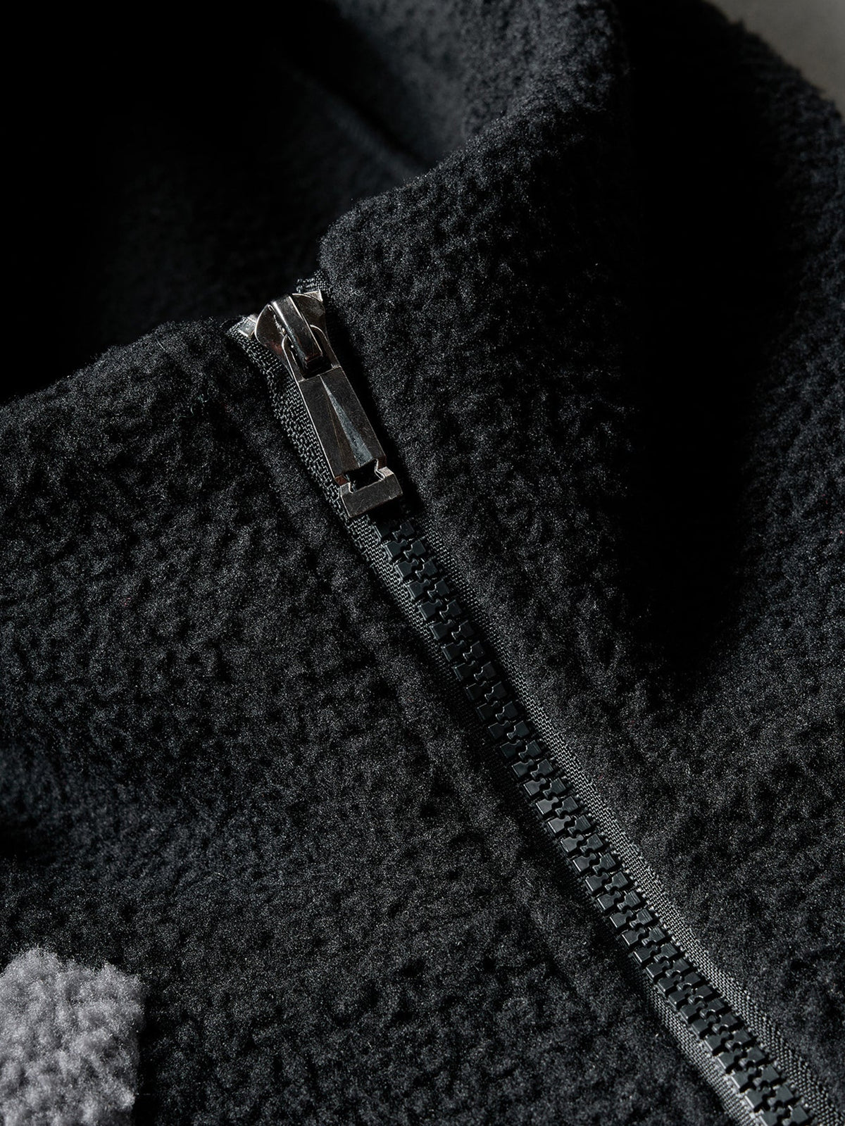 Colour Block Sherpa Fleece Hooded Jacket