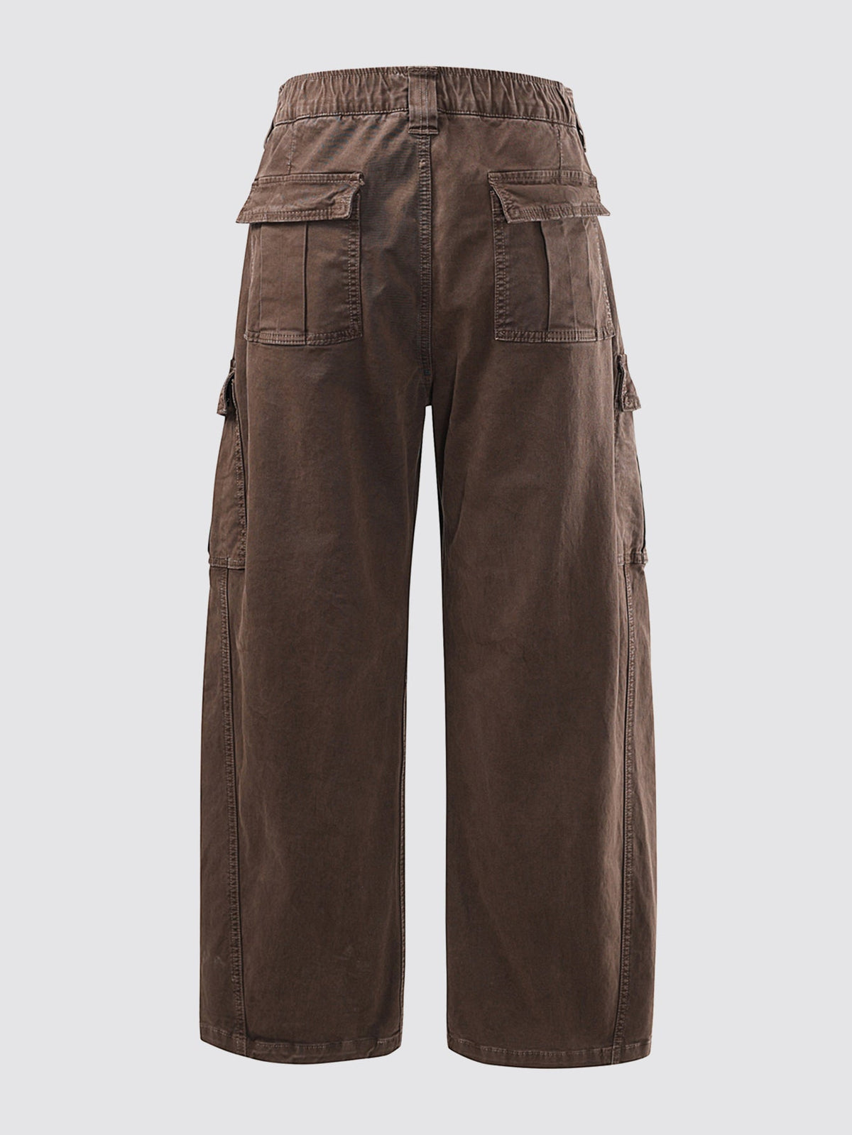 Vintage Washed Barrel Leg Cargo Trousers