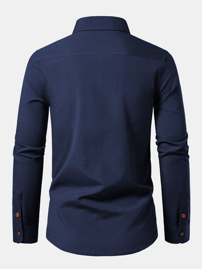 Long Sleeve Button-Down Oxford Shirt