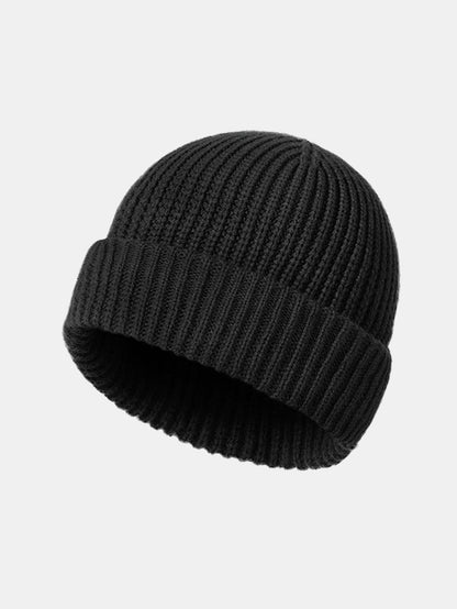 2-in-1 Convertible Ribbed Knit Balaclava Beanie