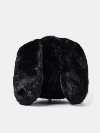 Floppy Bunny Ear Faux Fur Winter Bucket Hat