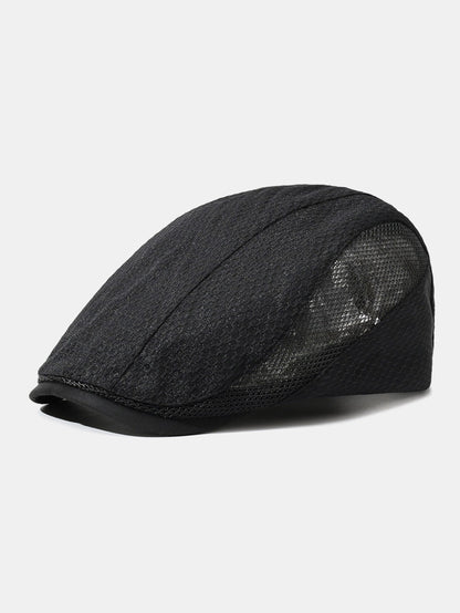 Boné estilo newsboy Ivy ventilado de malha respirável