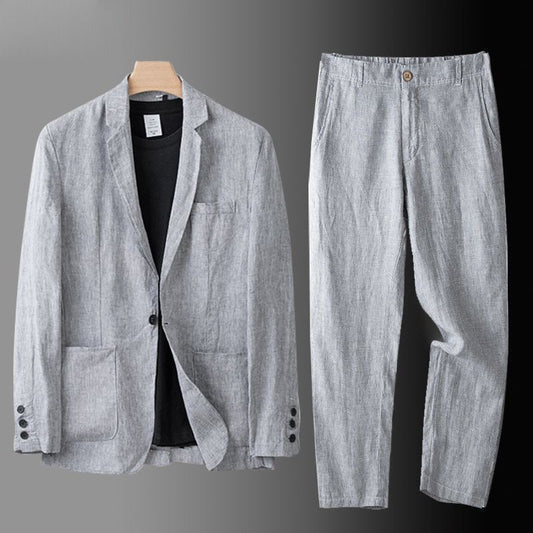 Davenport Linen Suit Set