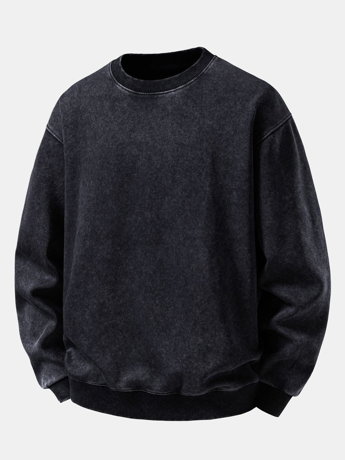 Washed Distressed Relaxed Sweatshirt