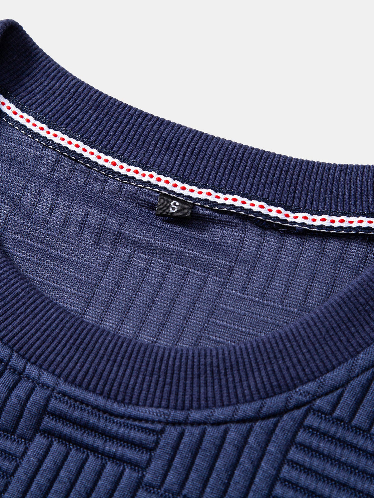 Striped Jacquard Relaxed Sweatshirt