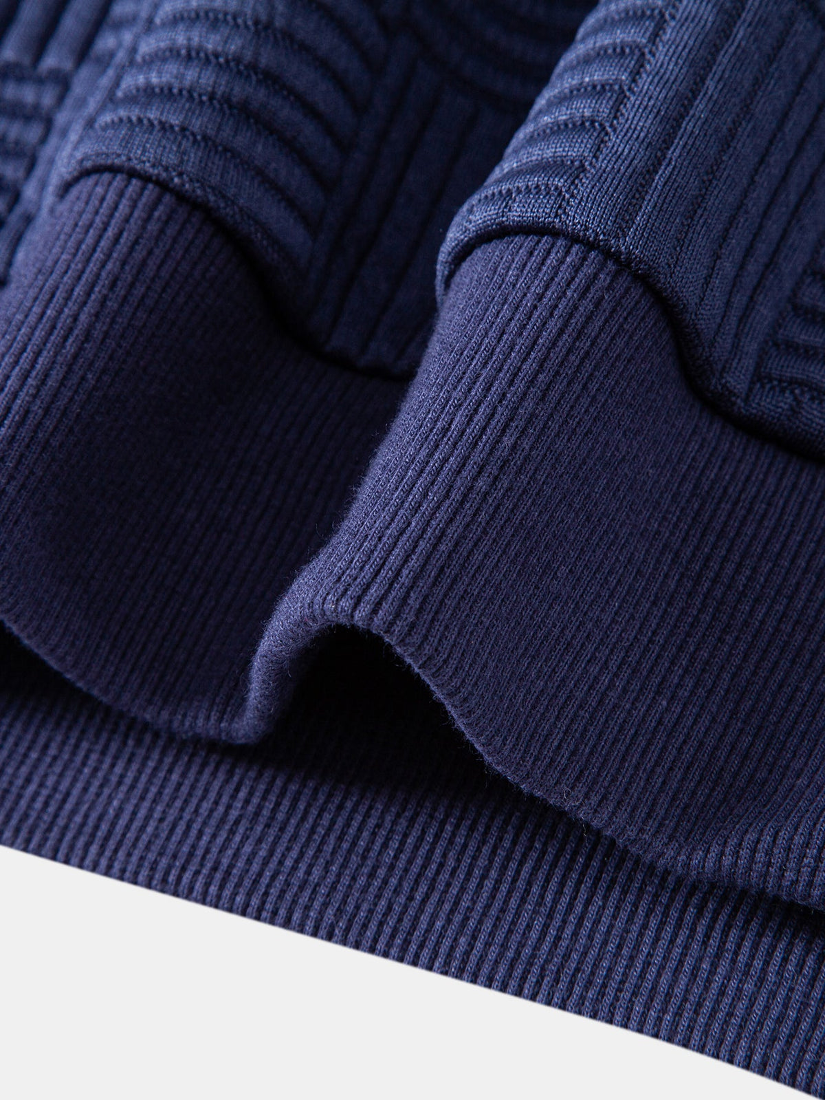 Striped Jacquard Relaxed Sweatshirt