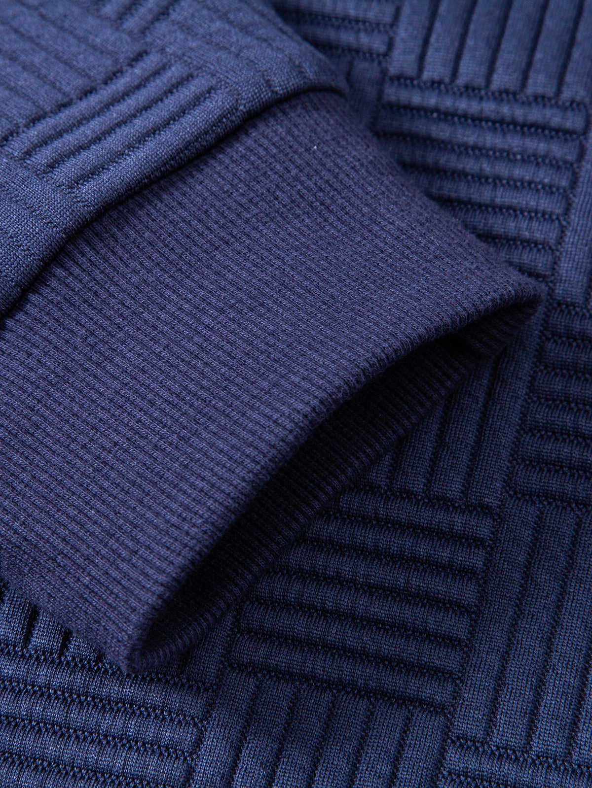 Striped Jacquard Relaxed Sweatshirt