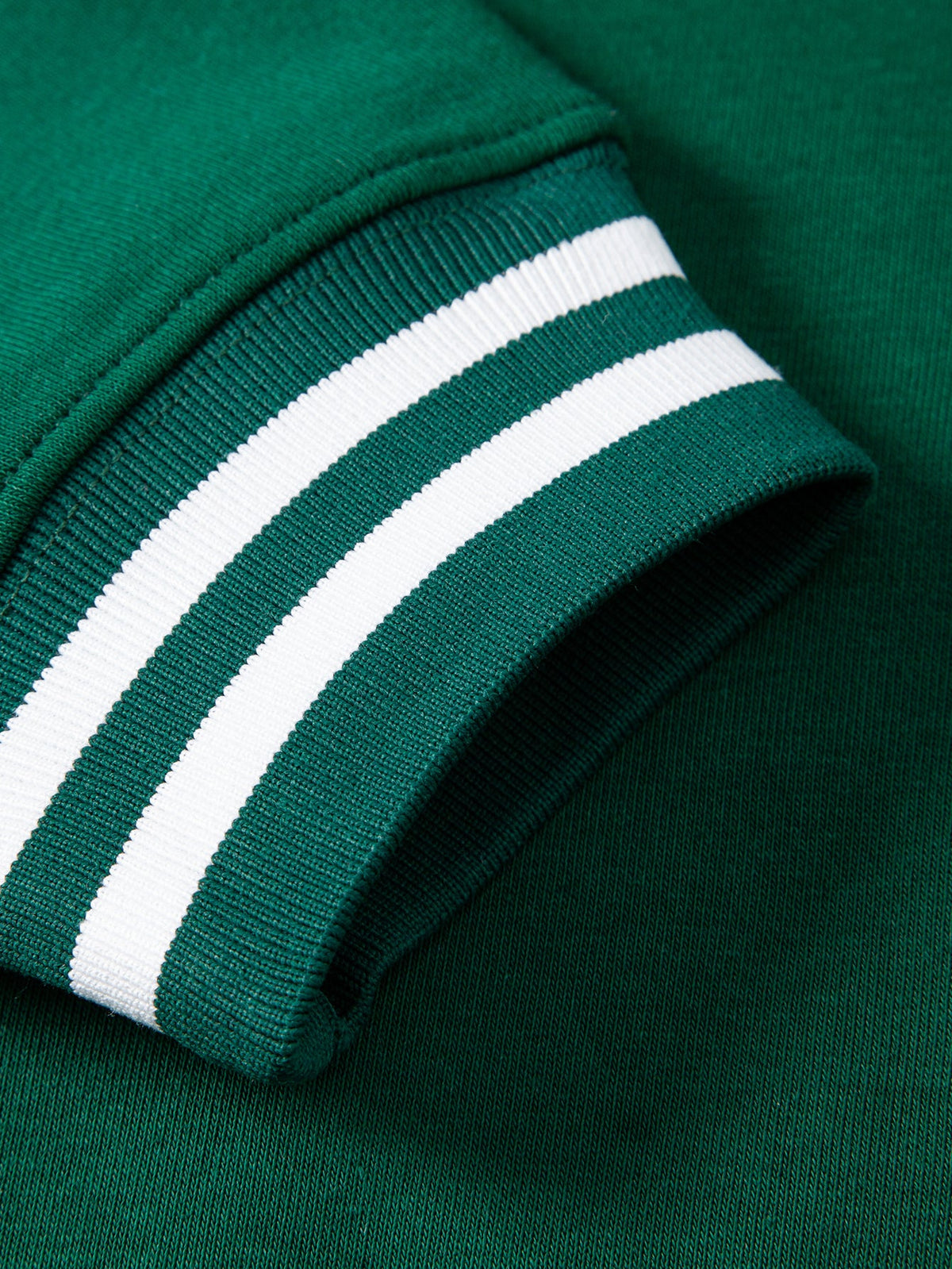 Striped Ribbed Crew Neck Sweatshirt