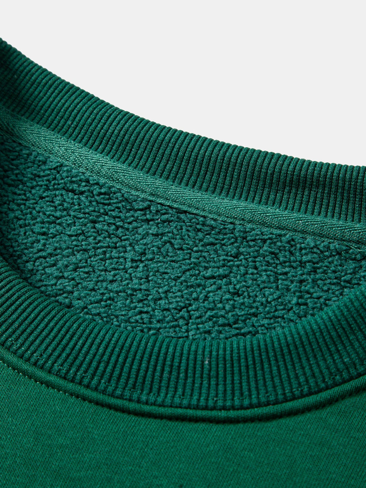 Basic Sherpa-Lined Relaxed Sweatshirt