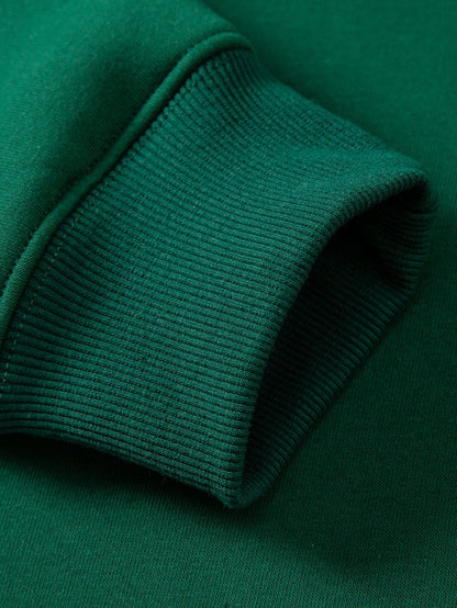 Basic Sherpa-Lined Relaxed Sweatshirt