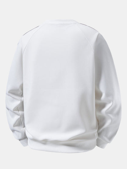 London Print Contrast Stripe Raglan Sweatshirt