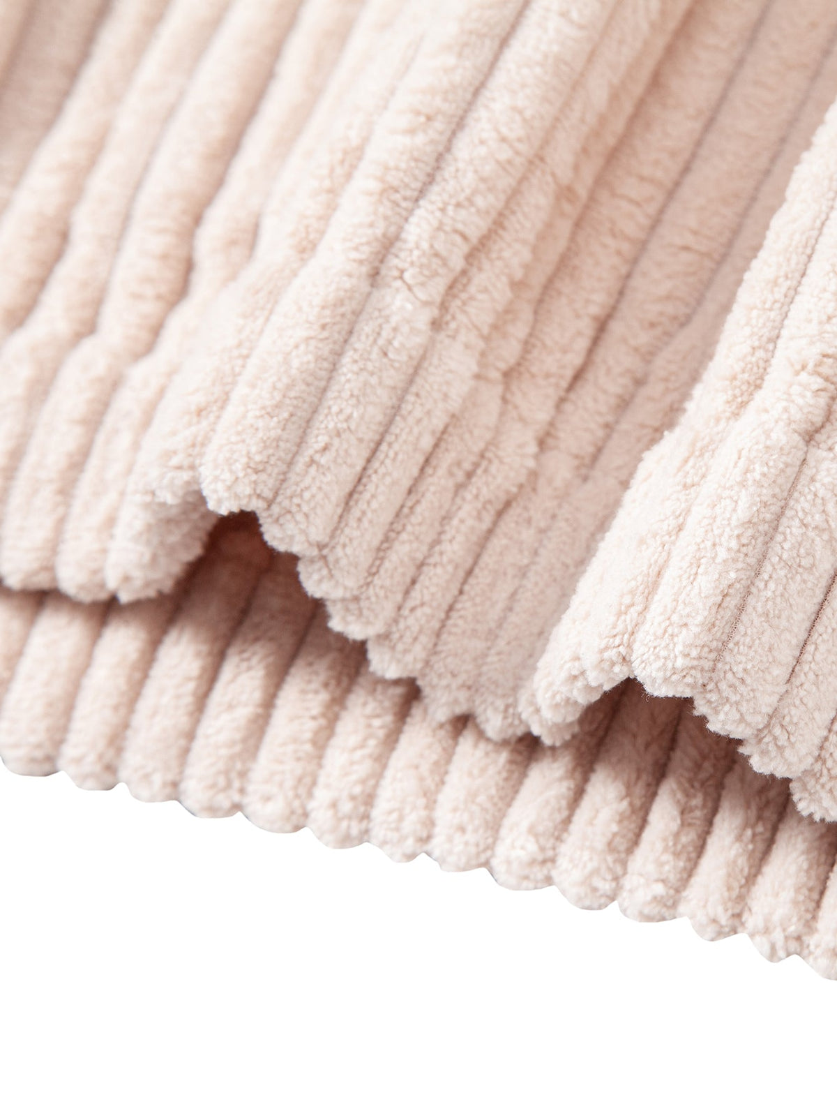 Ribbed Corduroy Relaxed Hoodie