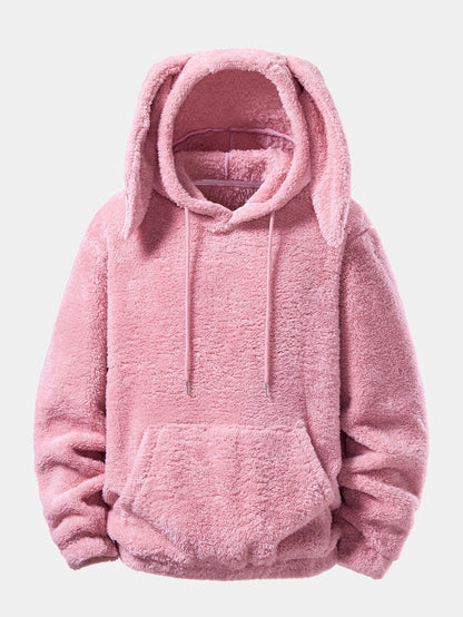 Bunny Ear Plush Hoodie