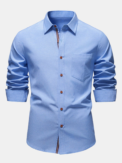 Long Sleeve Button-Down Oxford Shirt