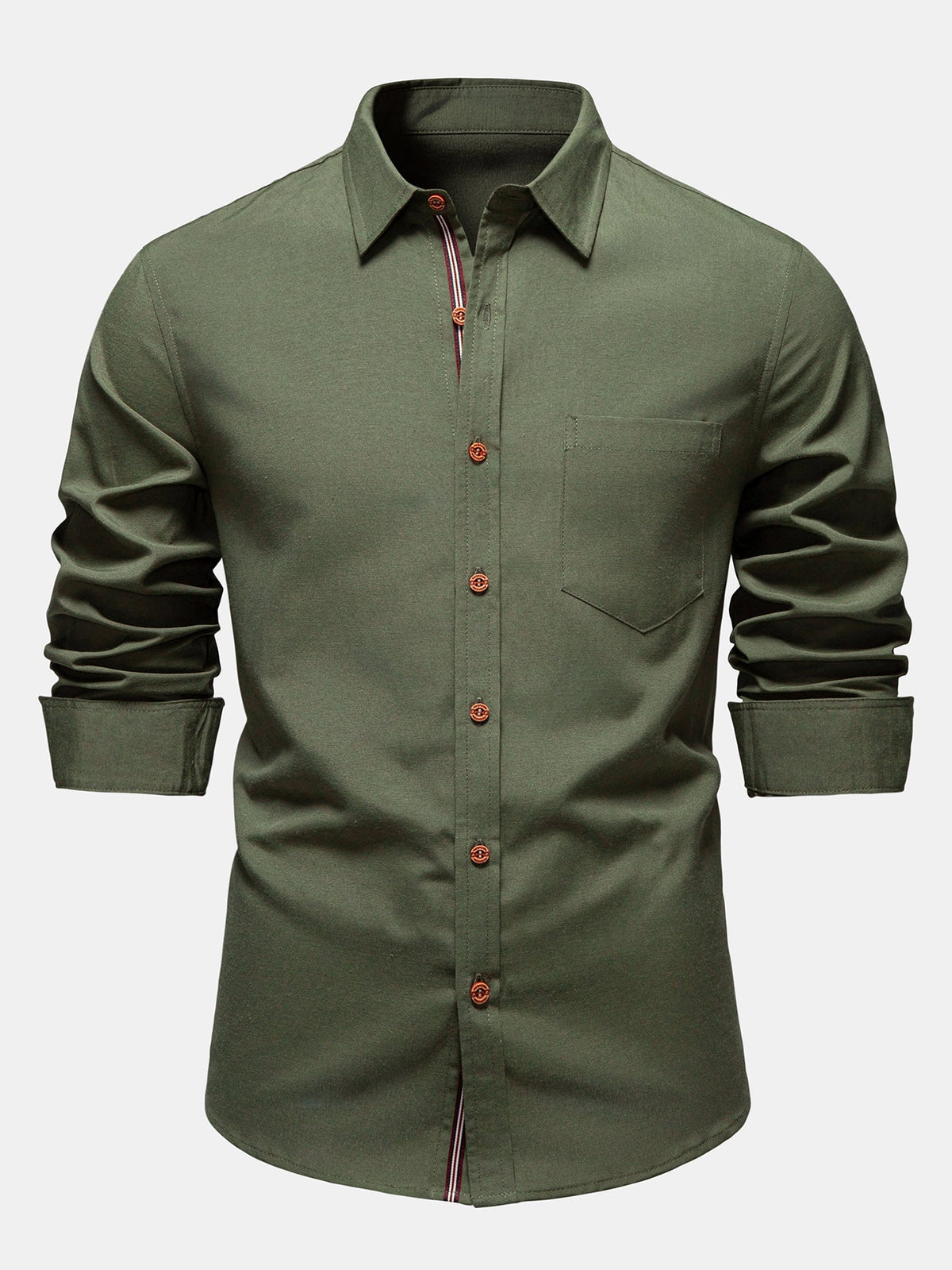 Long Sleeve Button-Down Oxford Shirt