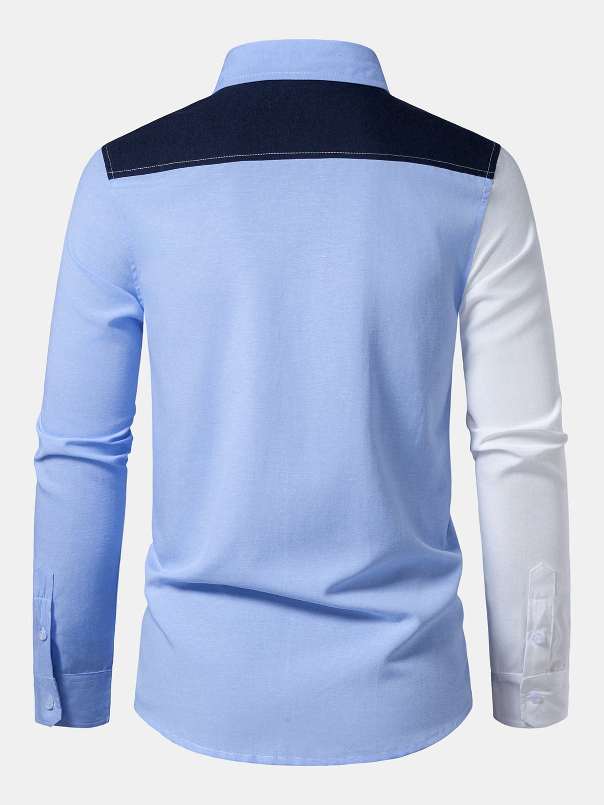 Colour Block Button-Down Oxford Shirt