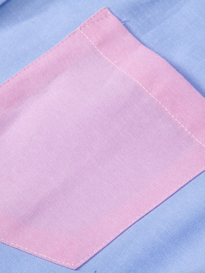 Colour Block Button-Down Oxford Shirt