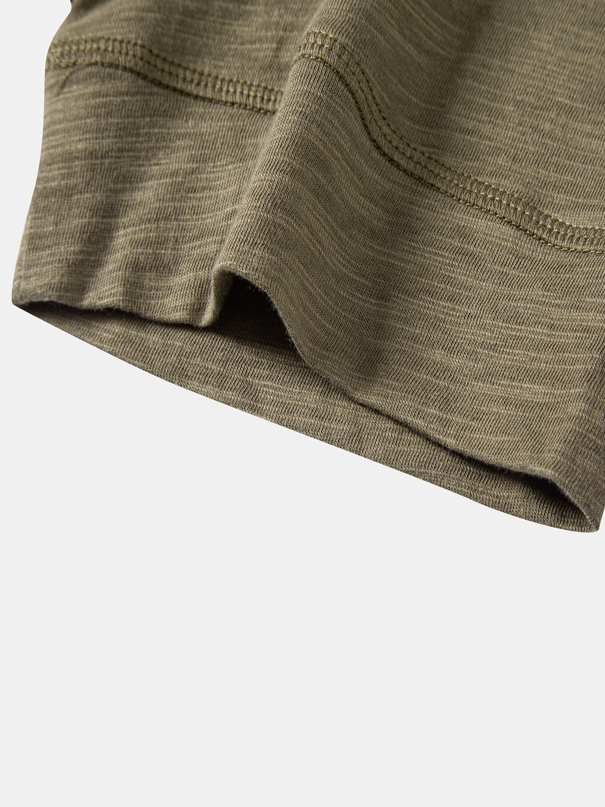 Textured Cotton Henley T-Shirt