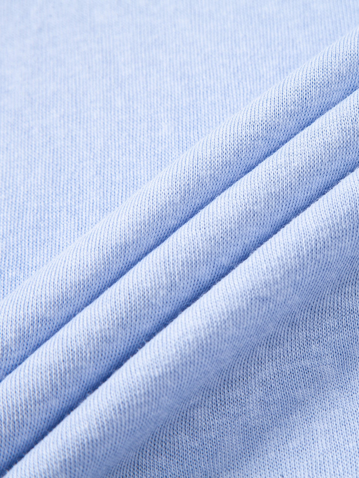 Lightweight Linen-Look Deep Notch Neck T-Shirt