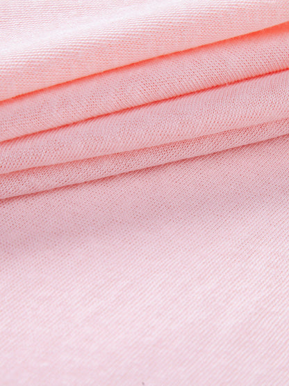 Lightweight Linen-Look V-Neck Long Sleeve T-Shirt