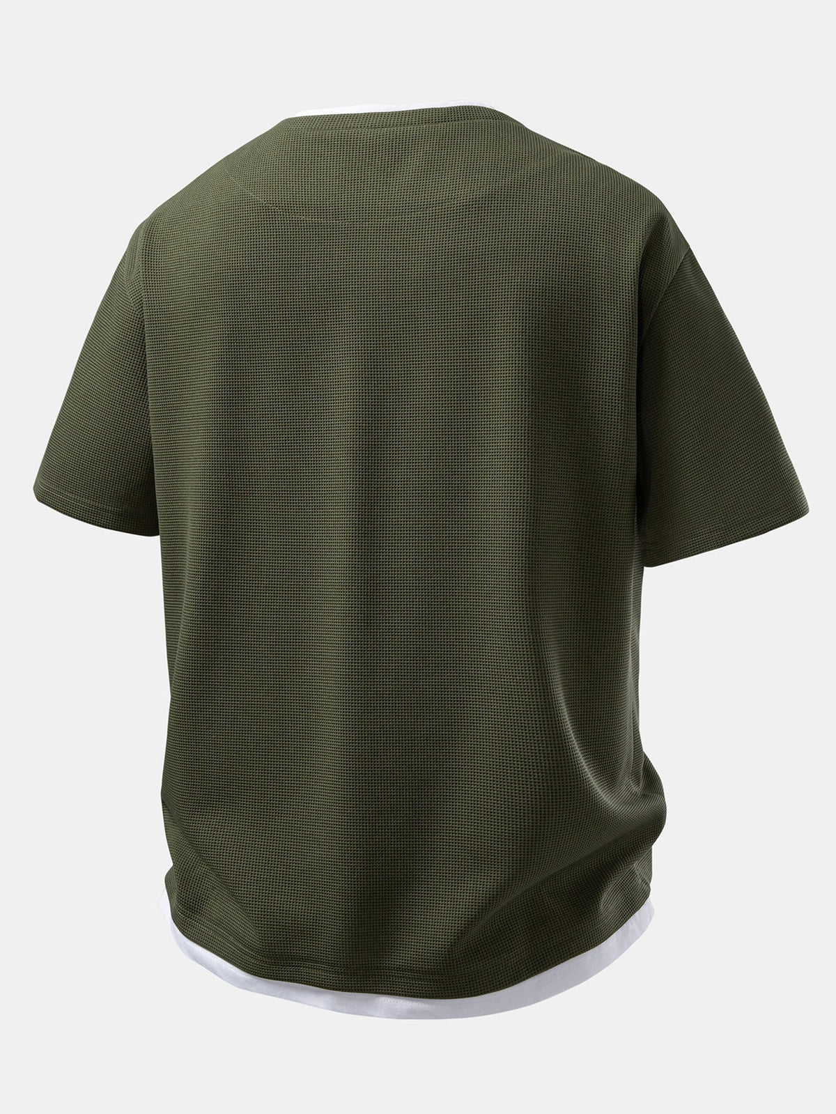 2-in-1 Waffle Notch Neck T-Shirt & 7" Shorts Set