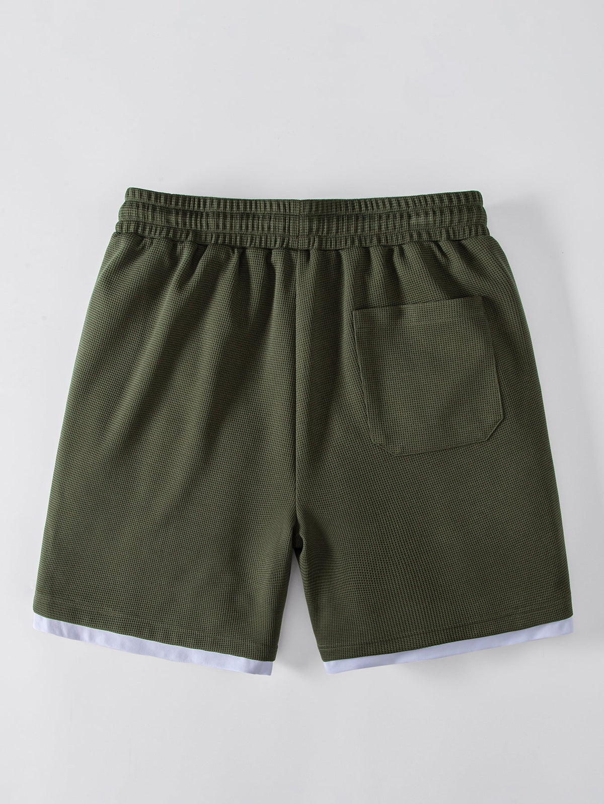 2-in-1 Waffle Notch Neck T-Shirt & 7" Shorts Set