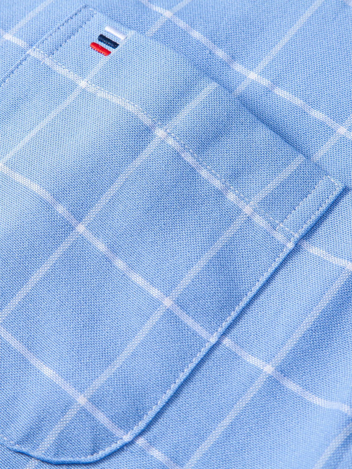 Camisa xadrez de algodão com botões