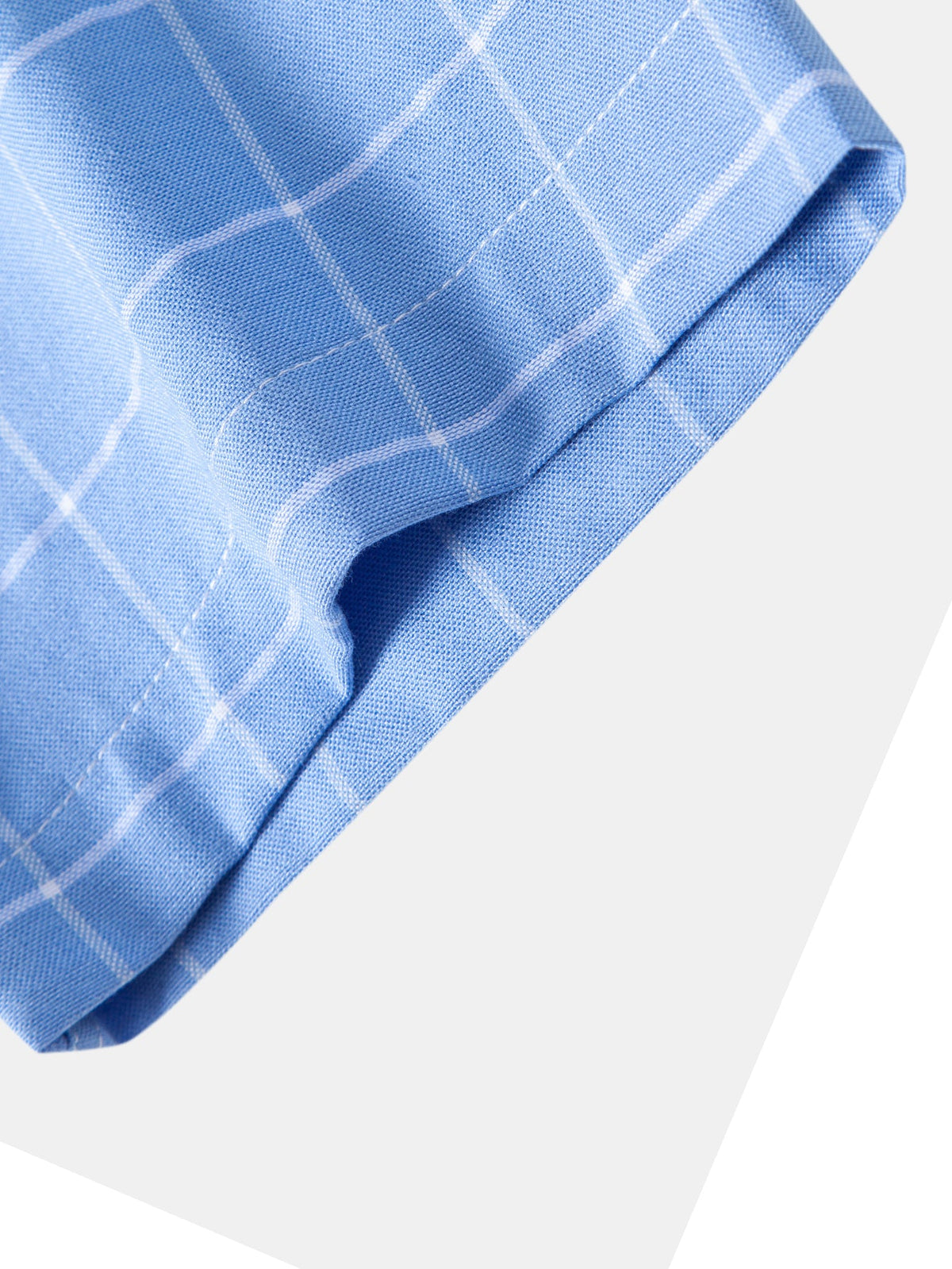 Camisa xadrez de algodão com botões